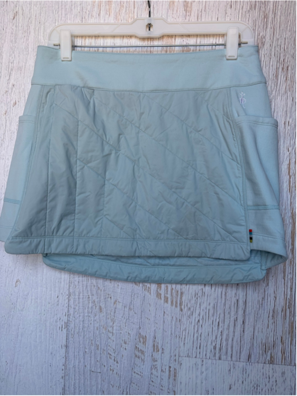 Women's Smartwool Quilted Skort Size S Light Blue